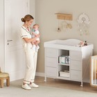 Changing Table  6-drawer Baby Dresser With Changing Table Top  Waterproof Dia   