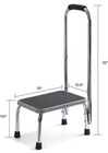 Step Stool With Handle For Adults Seniors Elderly Non Slip Medical Bed Bathroom