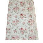 Waverly Valance Curtain Set  Ivory Red Pink Roses  Set Cottagecore Country