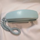 Vtg Light Blue Western Electric Trimline Ad3 Rotary Telephone Phone Works  As Is