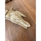 Vintage Gold Cream Bird Wall Hanging Plaque Syroco Style Mid Century Decor