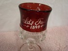 Vtg 1893 Red Ruby Flash World s Fair Souvenir Glass - Read Below