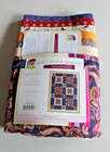 Falling Stars     Quilt Of The Season Kit     Fabric With Pattern     Red Gold Paisley