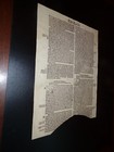 Rare-1540-great Bible Folio  Leaf-the Epistle Of Paul To The Roman-10-13 damaged
