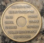 7 Year Seven Alcoholics Anonymous Aa Bronze Medallion Coin Sobriety Chip 