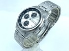 Seiko Men s Chronograph Watch Panda White Dial Quartz V657-7100 Good Condition