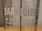 Vtg Barbicide Glass Disinfectant Barber Jar King Research Inc