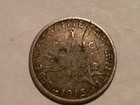1915 France Silver One Franc Coin