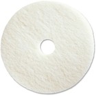 Genuine Joe 20  White Polishing Floor Pad - 5 carton - Fiber - White  gjo-90520 