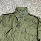 Vintage 60s Vietnam Us Army M-65 Og-107cotton Sateen Field Jacket Medium Regular