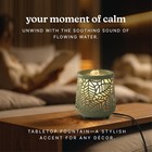 Homedics Indoor Relaxation Fountain With Light   Natural Sound  green  Tabletop