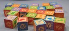 Uncle Goose Wooden Letter Animal Number Lot Of 25 Blocks Abc Raised Embossed Usa