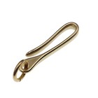 2pc Small Retro Solid Brass Keychain Key Ring Belt U Hook Wallet Chain Fish Hook