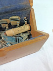Singer Sewing  puzzle Box   1889  Oak  Full Of Accessories  Ds07