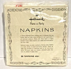 Vintage Christmas Hallmark Paper Napkins Santa Peppermint Candies Nos 20 Count