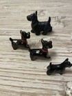 Vtg  Lot Of 6 Miniature China Porcelain Scottish Terrier Scotty Dog Figurines