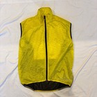Castelli Cycling Wind Vest Men   s Large Yellow Usa Made Lightweight Reflective