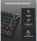 Linkerfoo Lf82 75  Wireless Mechanical Gaming Keyboard Knob Hot Swap Rgb Black