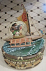 Disney Moana Maui Pua The Pig Hei Hei Rare Light Up Musical Snow Globe  new 