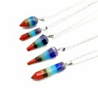 7 Chakra Healing Crystals Necklace Pendant Reiki Energy Pendulum Women Jewelry