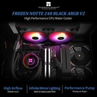 Thermalright Frozen Notte 240 Black Argb V2 Water Cooling Cpu Cooler 240black Cp