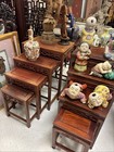 Antique Chinese Wood Nesting Tables Set Of 4 Rosewood