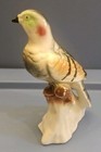 Vtg Japan Porcelain Bird Perched On Stump Figurine Hand-painted Multi-color 4 5 
