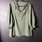 Akewei Womens 3 4 Sleeve Tops V Neck Shirts Loose Fit Peasant Top Lace Boho 