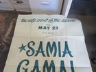 C 1950 s Samia Gama Large Advertising Flyer W  Josephine Baker