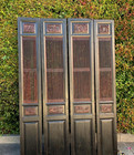 Antique Tall  95   Chinese Screens Set  4  - Now 50  Off