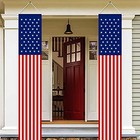 4 Th Of July Decorations Outdoor American Flag Wall Hanging Banners 2 Pcs  