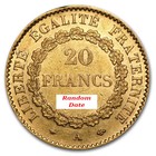 Gold World French 20 Franc Angel