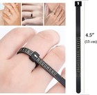 Us Ring Sizer Gauge 1-17 Finger Measuring Tool Jewelry Size Gauge Black White