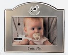 Cutie Pie Baby Picture Frame 4 X 6  Silver Rocking Horse Design Malden     New