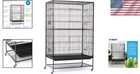 Large Black Bird Flight Cage
