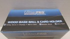 New Ultra Pro Display Series Wood Base Ball   Card Holder Desktop Baseball Case