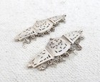1900s Vintage Old Tribal Islamic Peacock Design Silver Armlet Pair 50 57 Grams