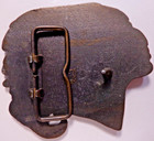 Native American Indian Head Chief Vintage Metal Belt Buckle