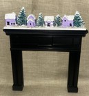Hand-made Miniature Dollhouse Christmas Scene Lavender Purple Houses 1 12 Scale