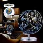 Illuminated World Globe For Kids  Educational Globe With Stand Built In Led N   