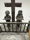Michael Ricker Pewter Signed Art Figurine Sculpture Children Sing Choir Church