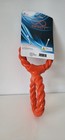Infinity Pet Dog Toy Tough Double Ring Twist Tug Durable Chew Orange   New