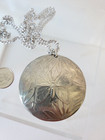 Vtg Wendell August Forge Pewter Necklace Pendant Butterfly Rare 80 s Estate 24 