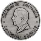 2025 Australia 225th Ann  Proclamation Pillar Dollar 1 Oz Silver Antiqued Coin