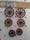 Lego Wagon Wheels  Lot Of 6