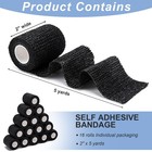 16 Pack Self Adhesive Bandage Wraps 2  X 5 Yards 2 Inch  Multicolour