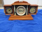 Kribs Busch Bavarian Light Up Beer Sign Clock And Anheuser Busch Logo  Read