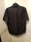 O neill Men s Short Sleeve Classic Fit Black Dress casual Shirt - Size Medium