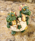 W u i  Double Head Hatching Dragon 2 5    Figure Resin Vtg 1997 Myths   Legends
