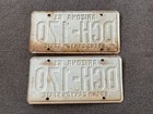 Rare 1961 1963 Tab Arizona License Plate Plates Pair Original Ford Chevy Dodge